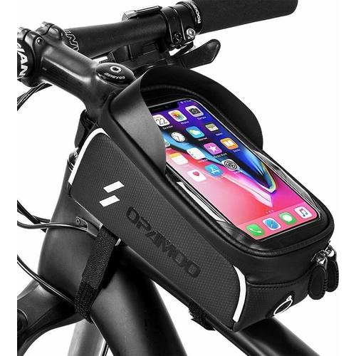 Waterproof Bicycle Top Tube Cycling Phone Mount Pack with Touch Screen