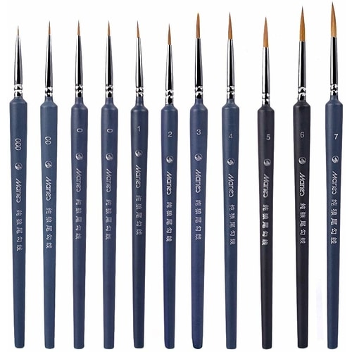 paint brushes for miniature art