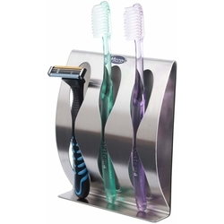 stainless steel wall mount toothbrush holder