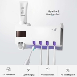 toothbrush holders wall mounted with automatic toothpaste dispenser
